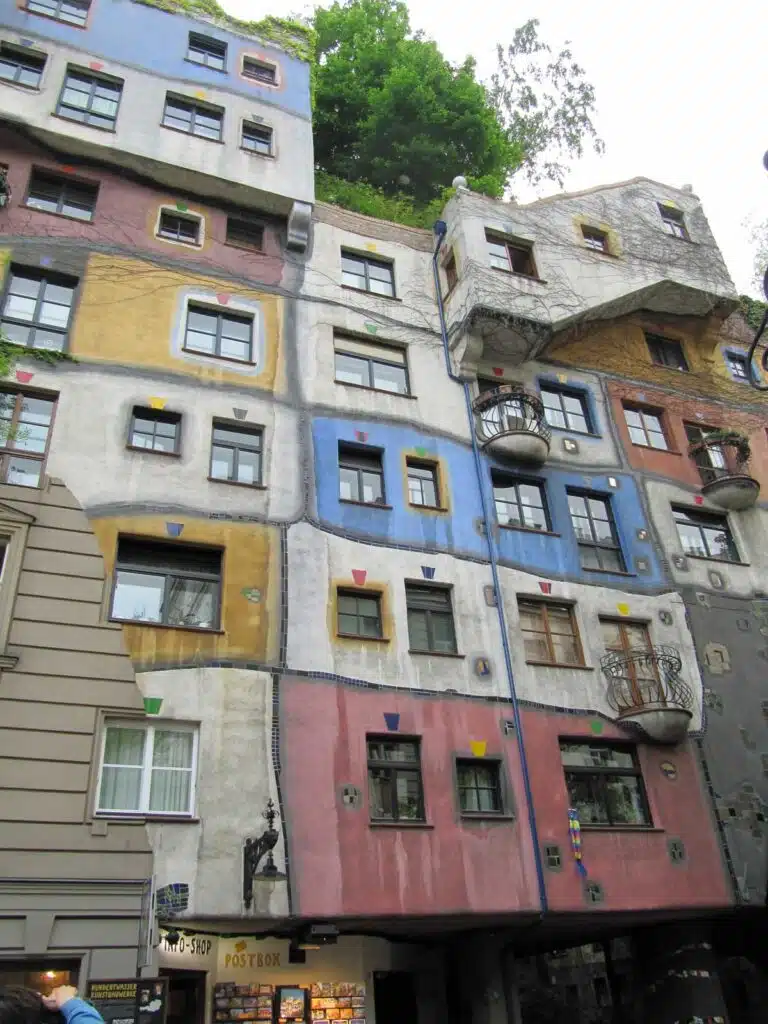 Hundertwasserhaus in Vienna, Austria.