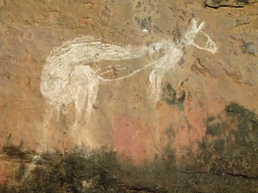 Kangaroo rock at Nourlangie in Kakadu National Park, Northern Territory.