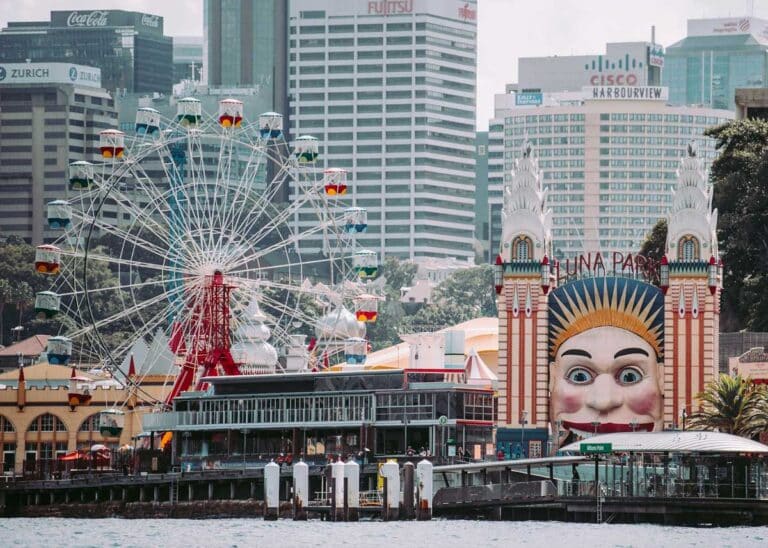 Luna Park in Sydney, New South Wales.
