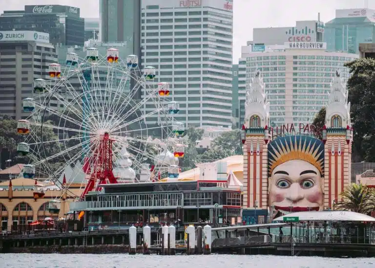 Luna Park in Sydney, New South Wales.
