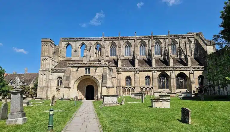 Malmesbury Abbey in Wiltshire, England.