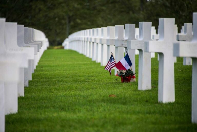 The Normandy American Cemetery in Colleville-sur-Mer.