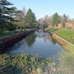 The Canal Gardens in Roundhay Park, Leeds, Yorkshire.
