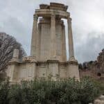 The Temple of Vesta in the Roman Forum, Rome.