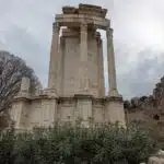 The Temple of Vesta in the Roman Forum, Rome.