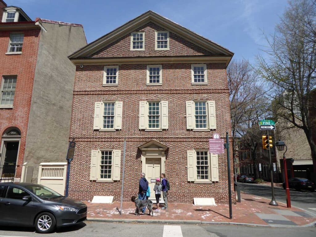 The Thaddeus Kosciuszko National Memorial in Philadelphia, Pennsylvania.