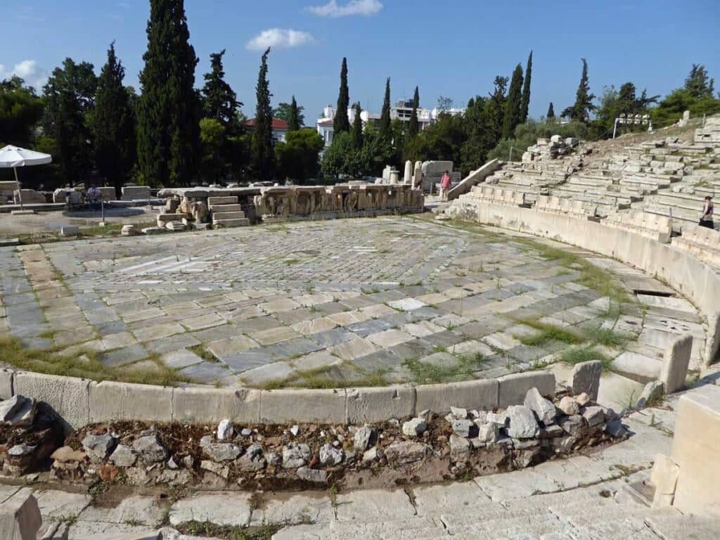 The Theatre of Dionysus in Athens. Greece.