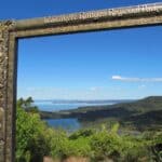 The photo frame outside the Arataki Visitor Centre in the Waitakere Ranges.