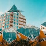 Piet Blom's Cube Houses in Rotterdam, the Netherlands.