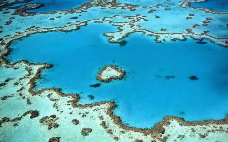 Heart Reef on the Great Barrier Reef, Queensland.