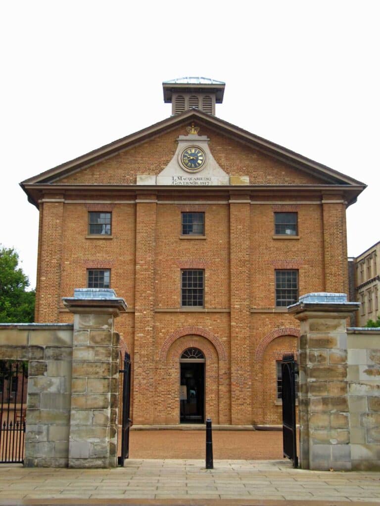 The Hyde Park Barracks in Sydney, New South Wales.