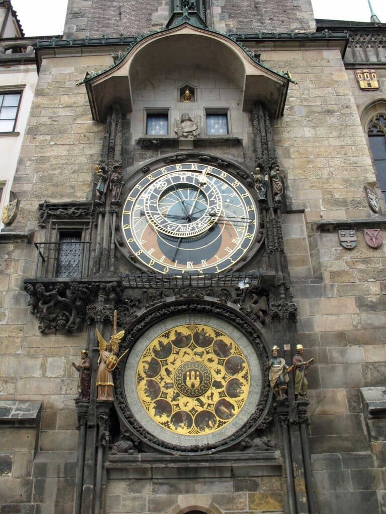The Astronomical Clock on Prague's Old Town Hall.