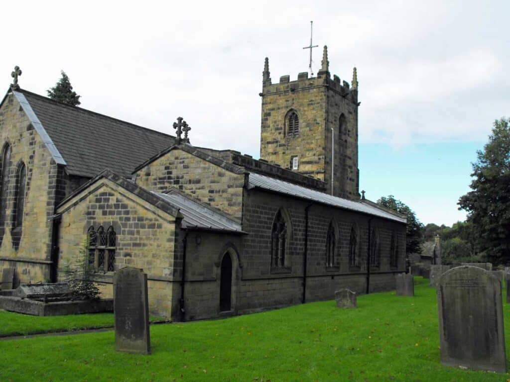 St Lawrence's Church in Eyam, Derbyshire.