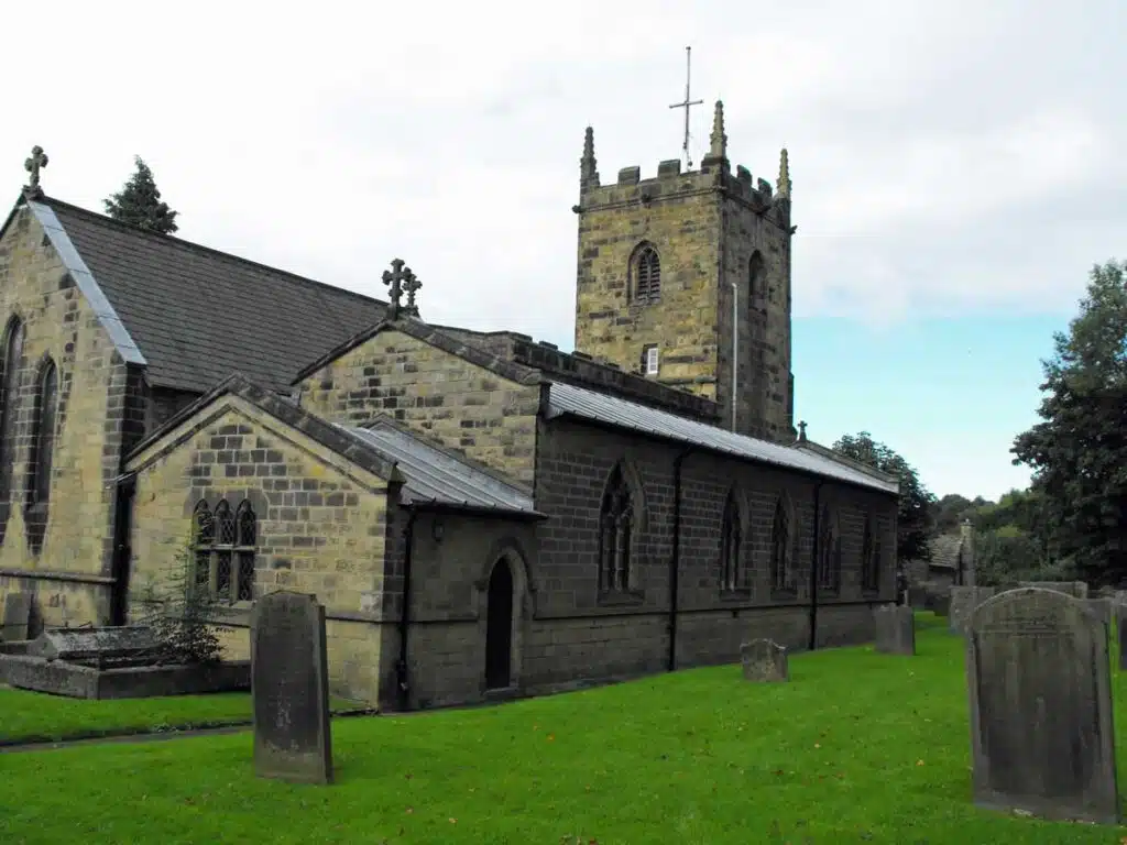 St Lawrence's Church in Eyam, Derbyshire.
