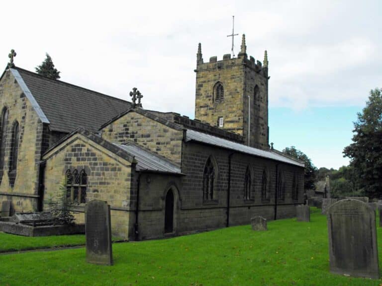 St Lawrence's Church in Eyam, Derbyshire.