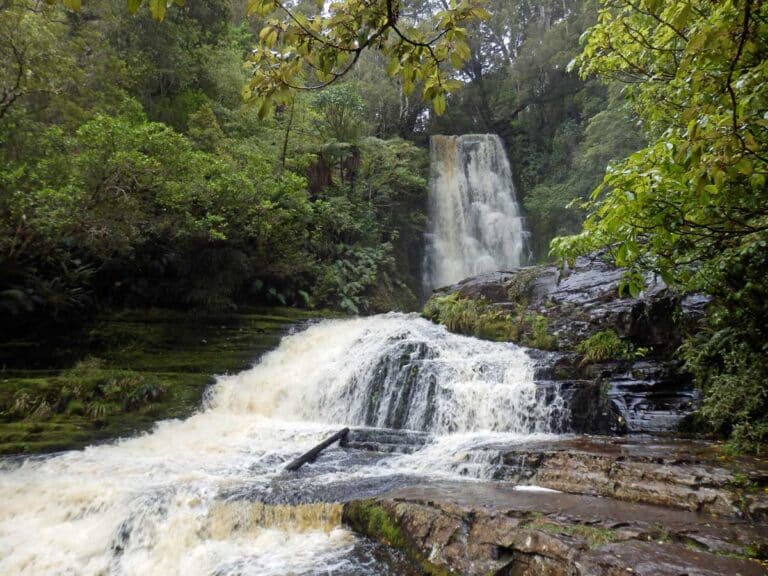 McLean Falls in the Catlins region of Otago, New Zealand.