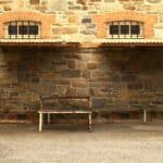 The prison yard at Adelaide Gaol.