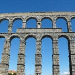 The Aqueduct of Segovia, Spain.