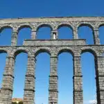 The Aqueduct of Segovia, Spain.