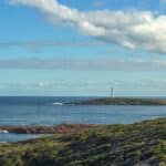 The Cape Leeuwin Lighthouse near Augusta, Western Australia.