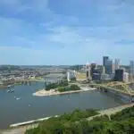 Pittsburgh from the top of the Duquesne Incline.