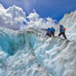 Hiking along the Franz Josef Glacier on New Zealand's South Island.