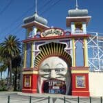 The entrance to Luna Park Melbourne in St Kilda.