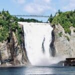 Montmorency Falls near Quebec City, Canada.