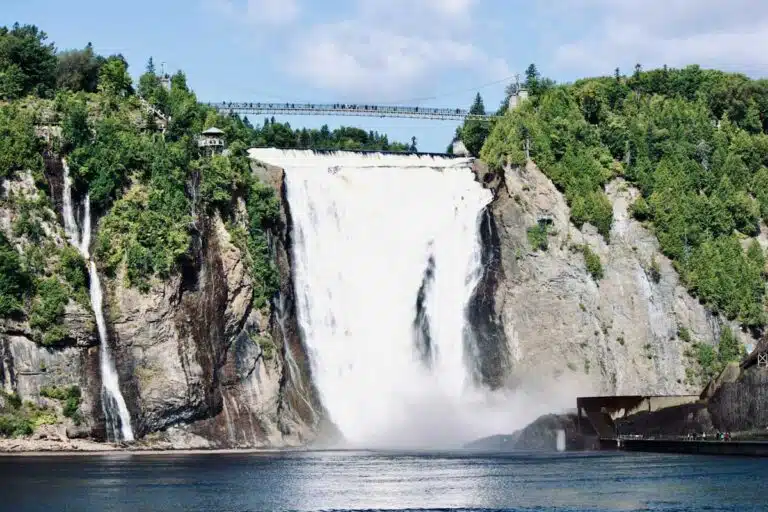 Montmorency Falls near Quebec City, Canada.