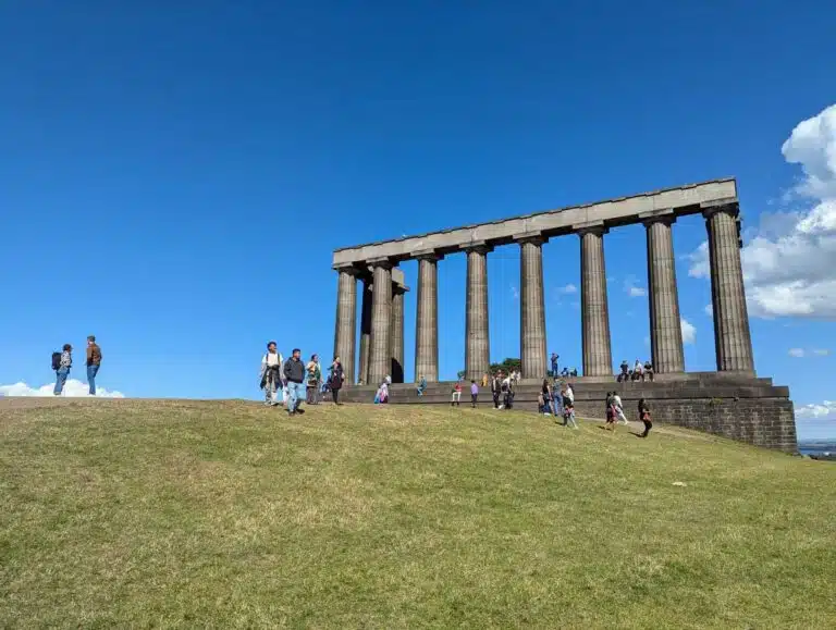 The National Monument of Scotland on Calton Hill, Edinburgh.