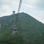 The Ngong Ping 360 cable car in Hong Kong.