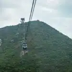 The Ngong Ping 360 cable car in Hong Kong.