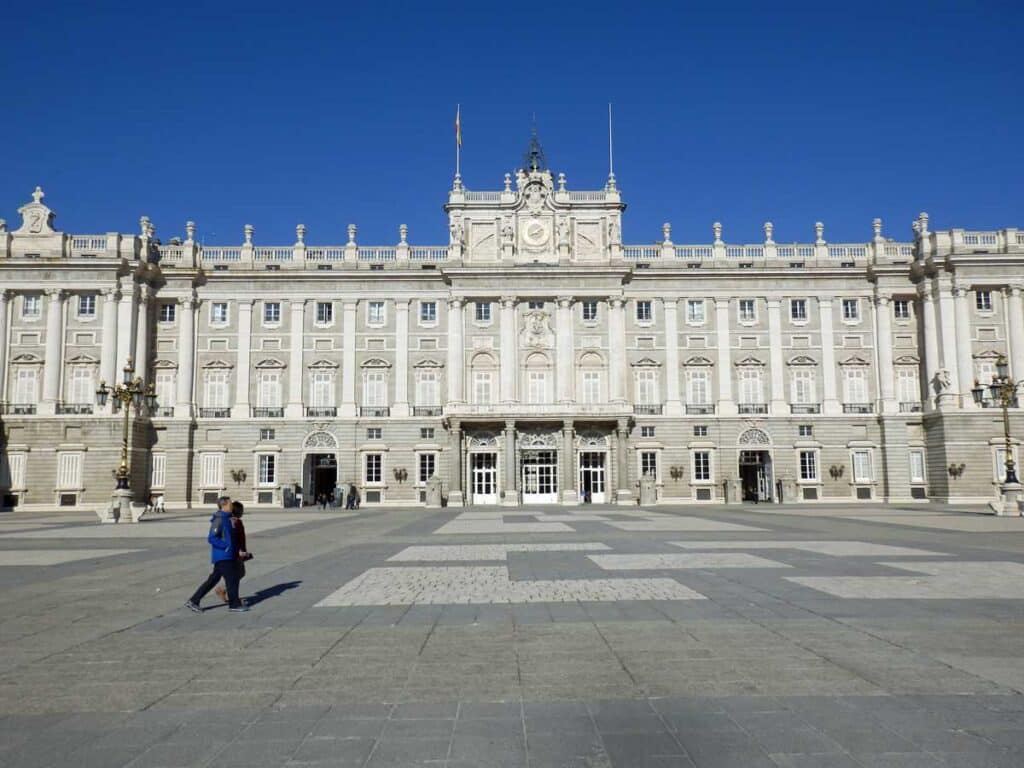 The Royal Palace of Madrid.