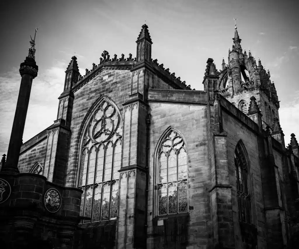 St Giles' Cathedral in Edinburgh, Scotland.