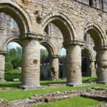 Buildwas Abbey in Shropshire, England.