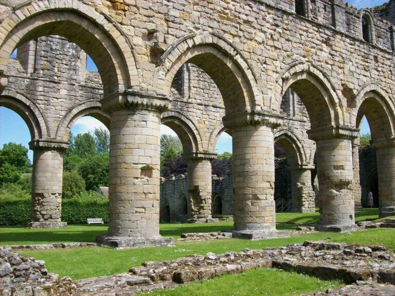 Buildwas Abbey in Shropshire, England.