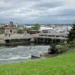 The Hiram M Chittenden locks in Seattle, Washington.