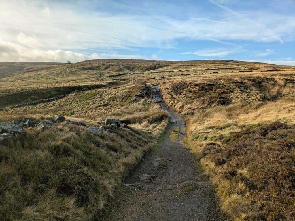 The Pennine Way footpath to Top Withens.