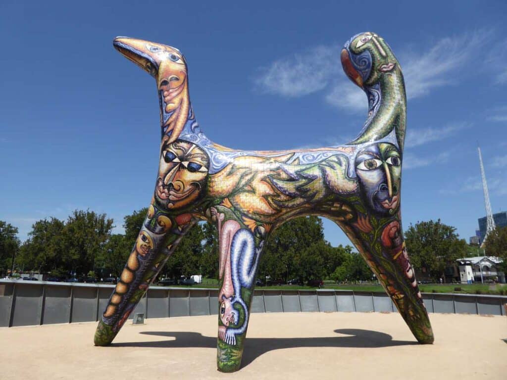 Angel by Deborah Halpern in Birrarung Marr, Melbourne.