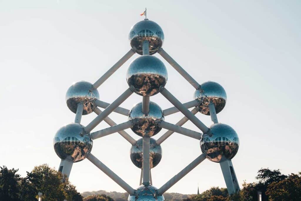 The Atomium in Brussels, Belgium.