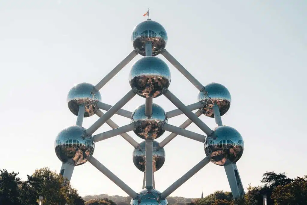The Atomium in Brussels, Belgium.