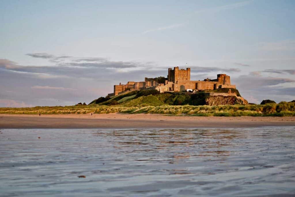 Bamburgh Castle in Northumberland.