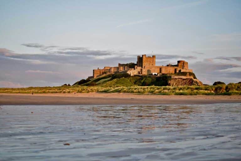 Bamburgh Castle in Northumberland.