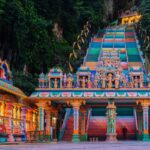 The Batu Caves in Kuala Lumpur, Malaysia.