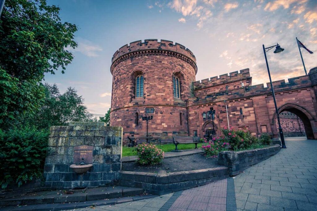 Carlisle Castle in Cumbria, North-West England.