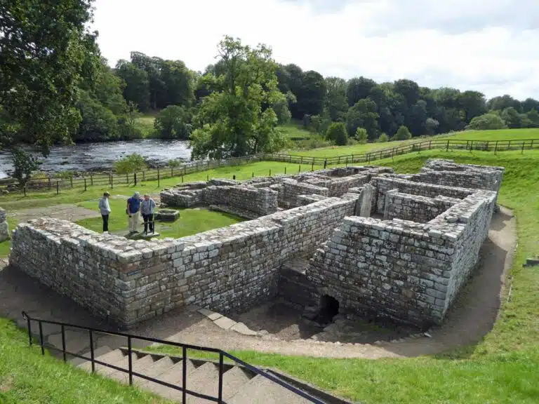The Bathhouse at Chesters Roman Fort, Northumberland.