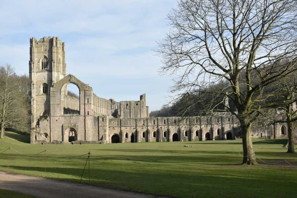 Fountains Abbey in Ripon, North Yorkshire.