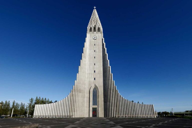 Hallgrimskirkja in Reykjavik, Iceland.