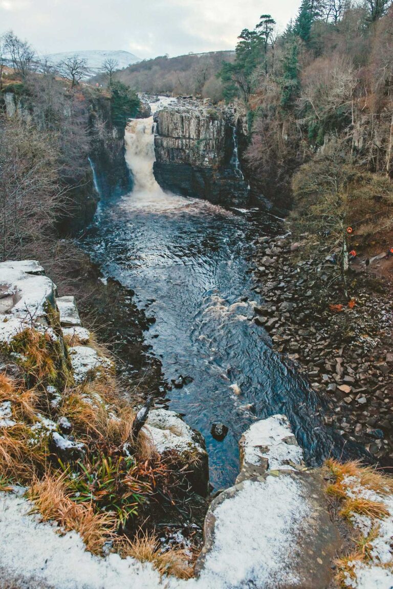 High Force waterfall near Barnard Castle, County Durham.