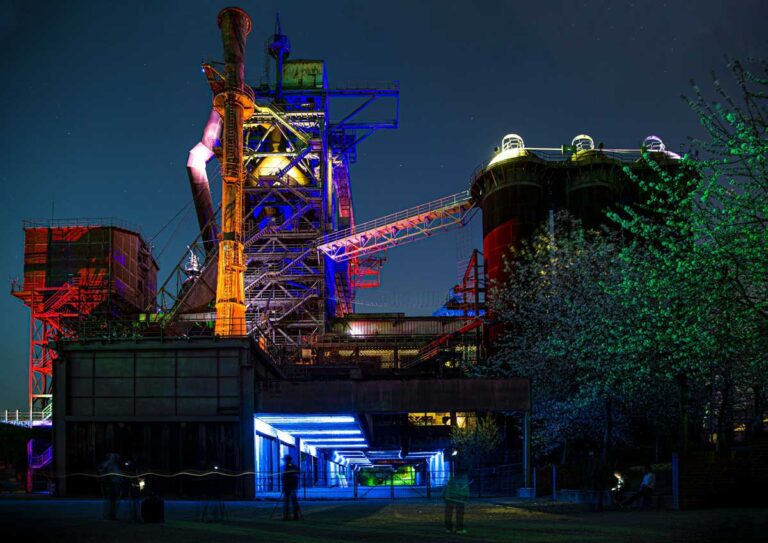 Lanschaftspark Duisburg Nord in Duisburg,, Germany.